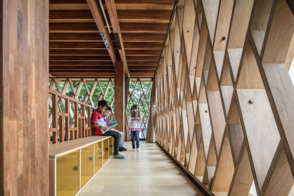 This outdoor library in Indonesia  is made entirely out of 