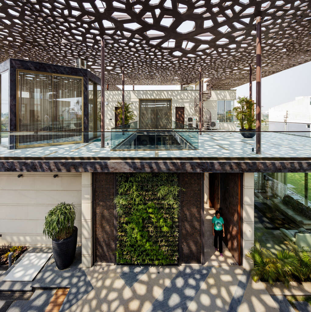 House Under Shadows Zero Energy Design Lab Karnal India Exterior Deck
