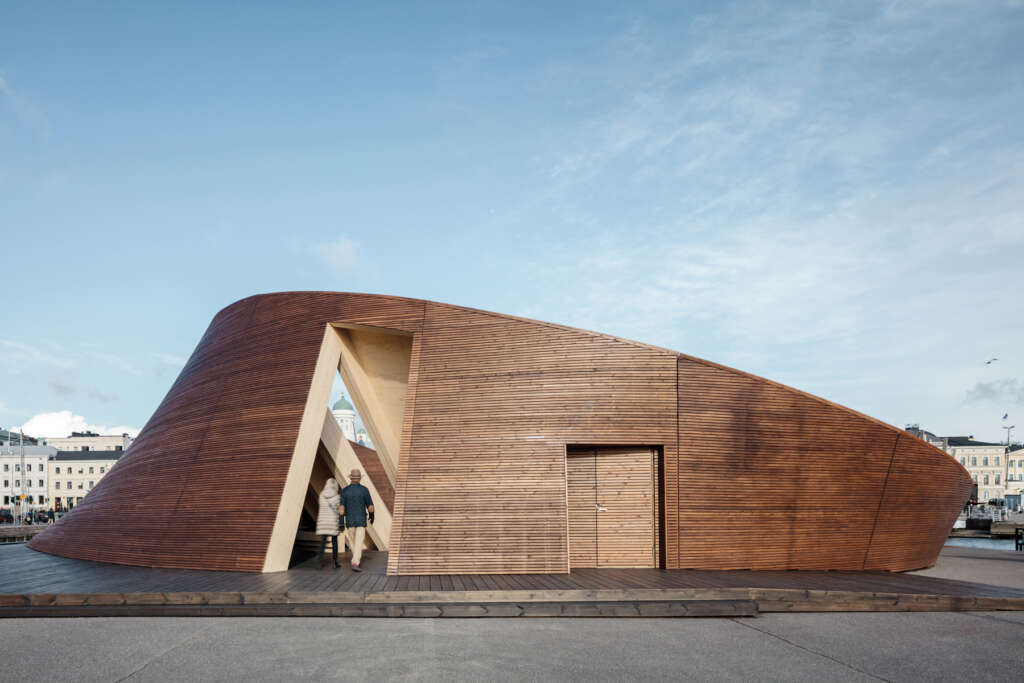 Helsinki Biennial Pavilion Verstas Architects Entrance