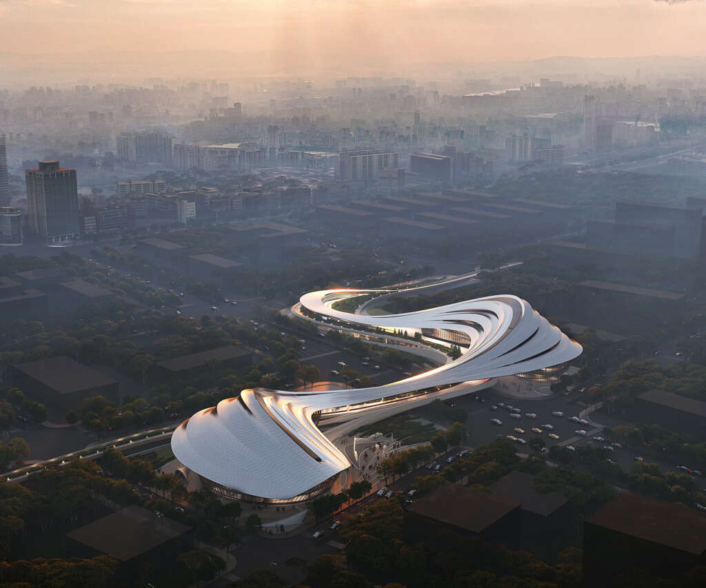 Arsitek Zaha Hadid memenangkan desain untuk Pusat Seni & Budaya Kota Baru Jinghe