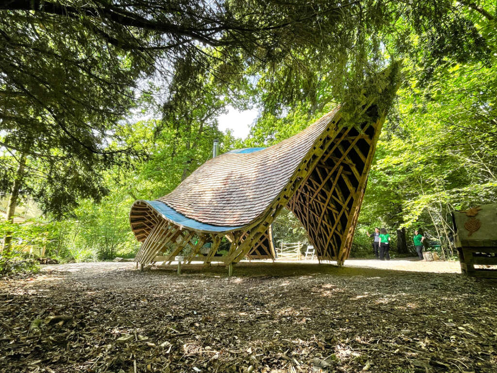Westonbirt Arboretum Invisible Studio Xylotek Shelter Pavilion Timber