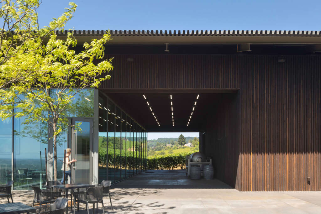 Furioso Vineyards Waechter Architecture Pabrik Anggur Dundee Oregon