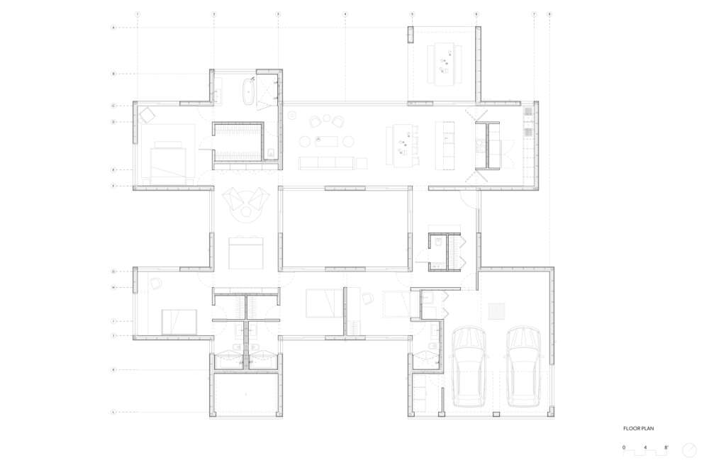 Octothorpe House Mork-Ulnes Architects Bend Oregon Jeremy Bitterman Denah lantai