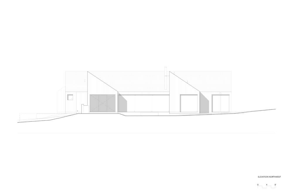 Octothorpe House Mork-Ulnes Architects Tekuk Oregon Jeremy Bitterman Ketinggian barat laut