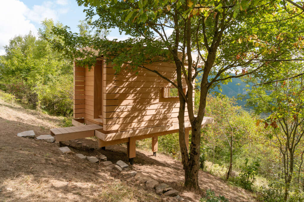 The Hermitage llabb Trebbia Valley Italy Wood Cabin Studio Camp