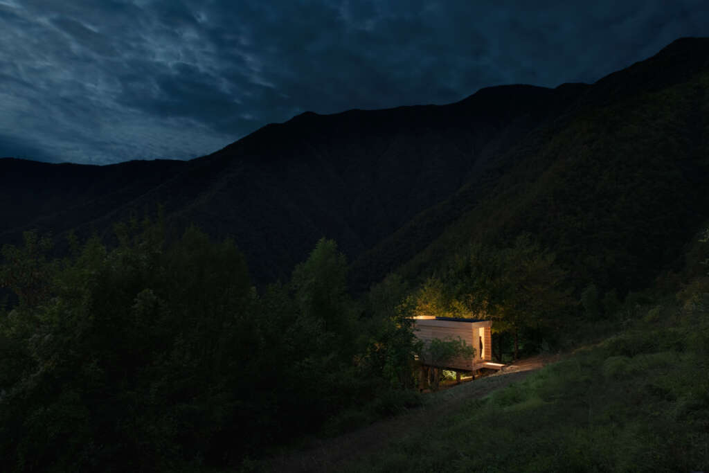 The Hermitage llabb Trebbia Valley Italy Wood Cabin Studio Camp