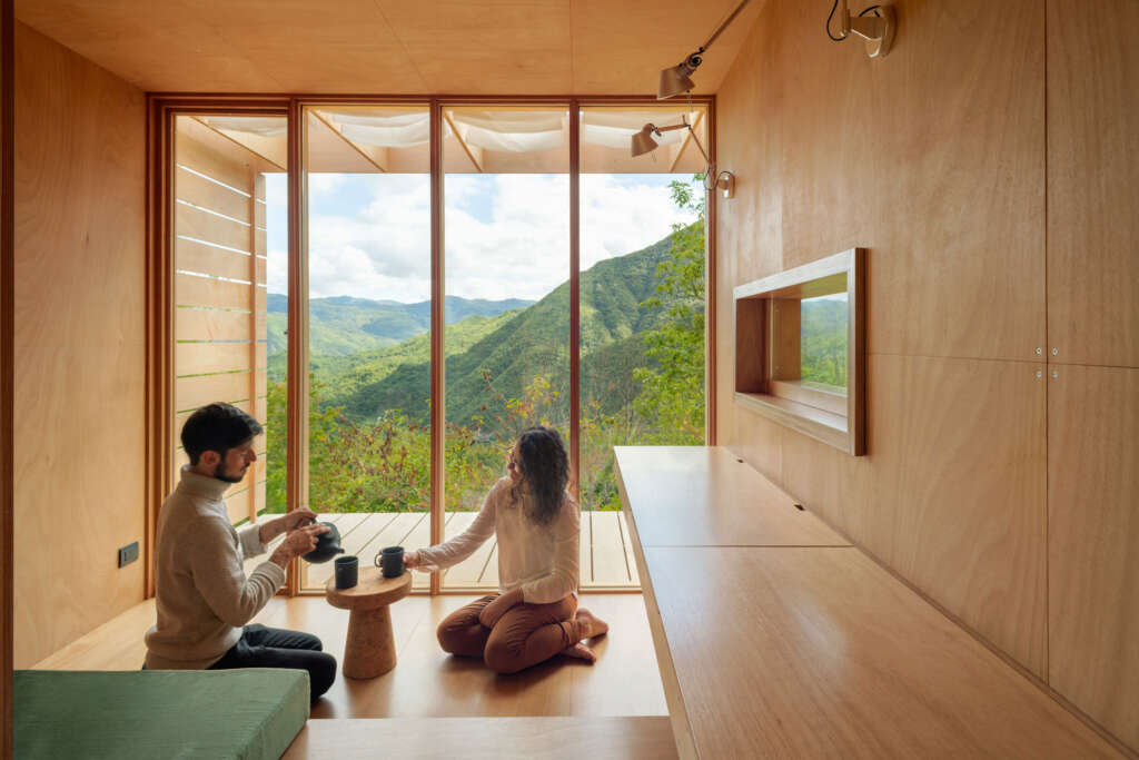 The Hermitage llabb Trebbia Valley Italy Wood Cabin Studio Camp