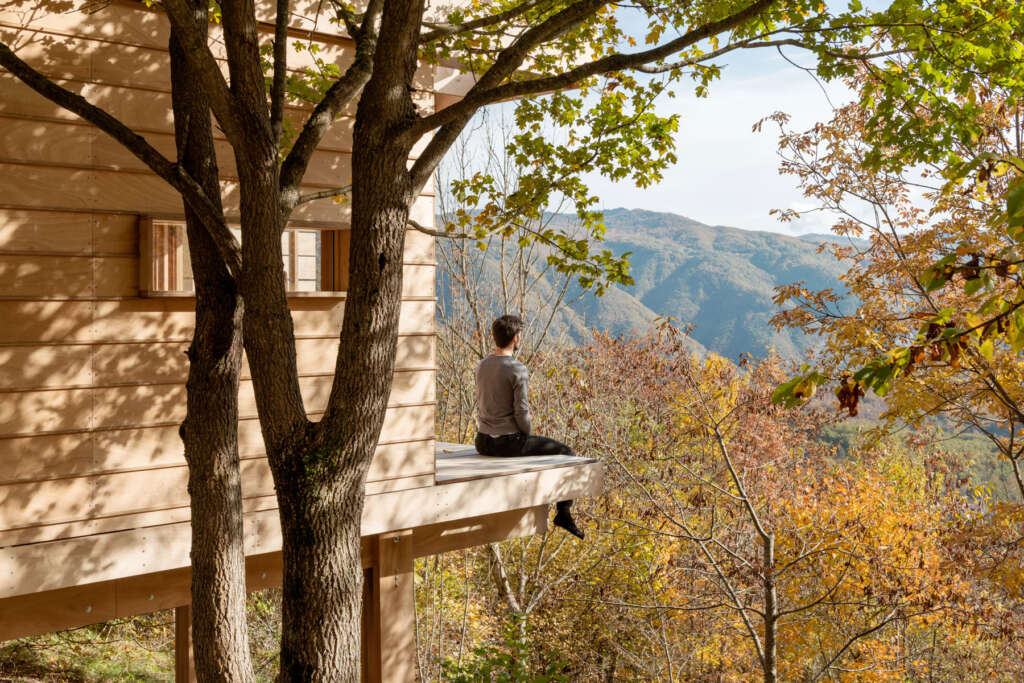 The Hermitage llabb Trebbia Valley Italy Wood Cabin Studio Camp
