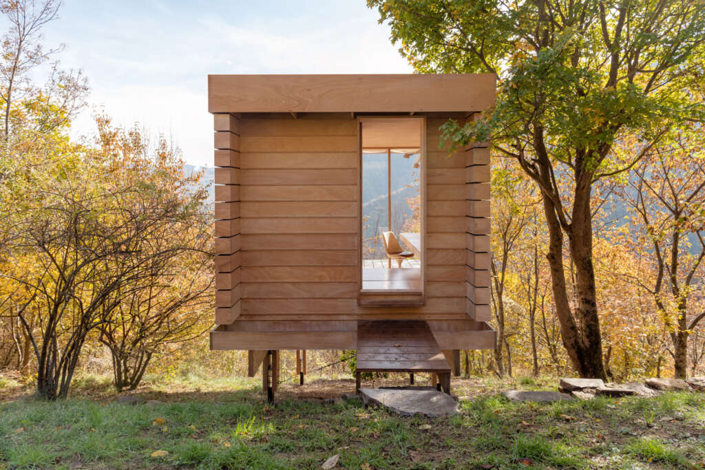 The Hermitage llabb Trebbia Valley Italy Wood Cabin Studio Camp