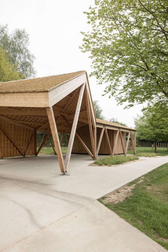 Halle Forestière Atelier MA Locquignol France Wood Welcome Center