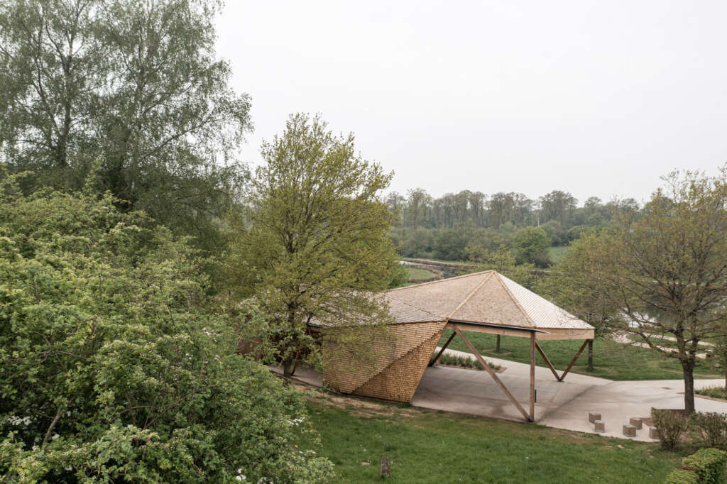 Halle Forestière Atelier MA Locquignol France Wood Welcome Center
