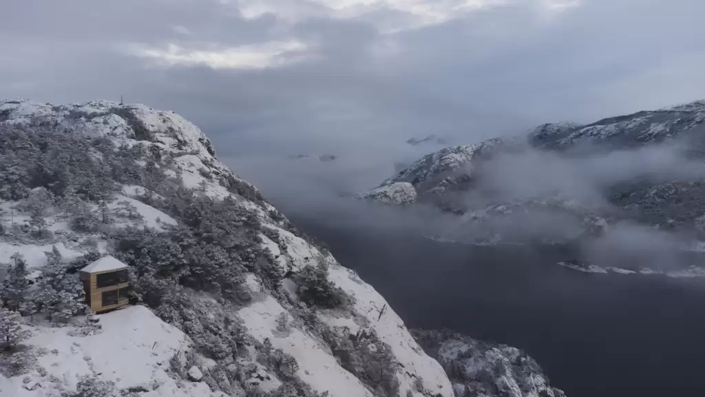 Kabin Bolder Snøhetta Vipp Lysefjorden Norwegia off-grid