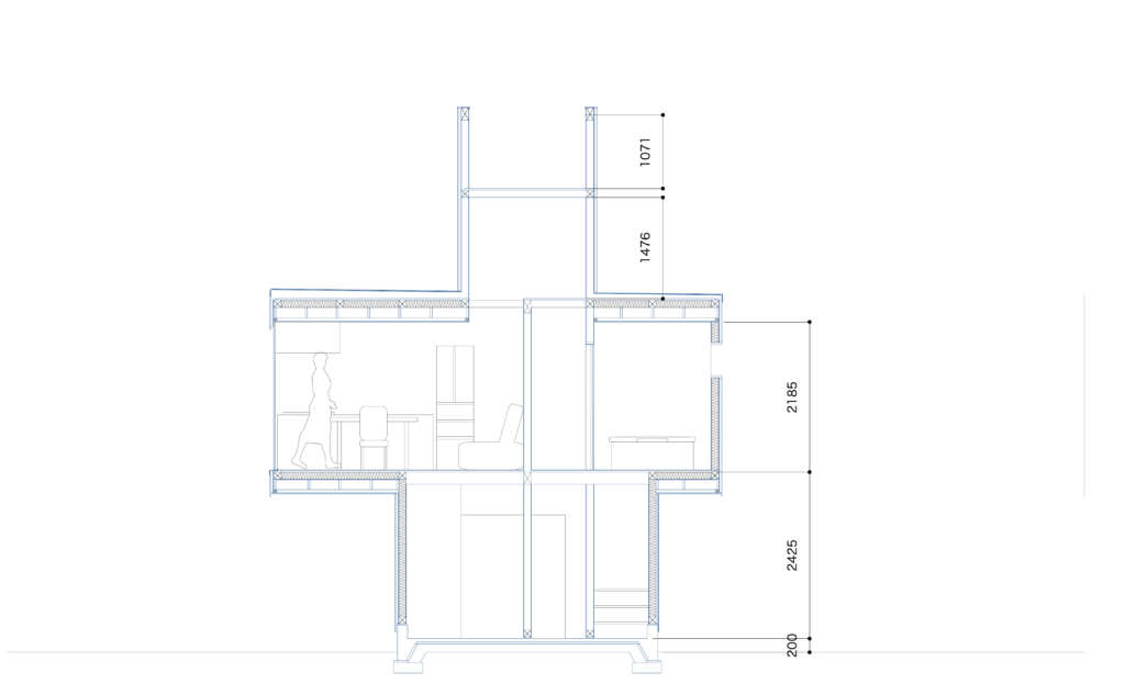 House for G kurosawa kawara-ten Kisarazu Japan architecture design metal box Section