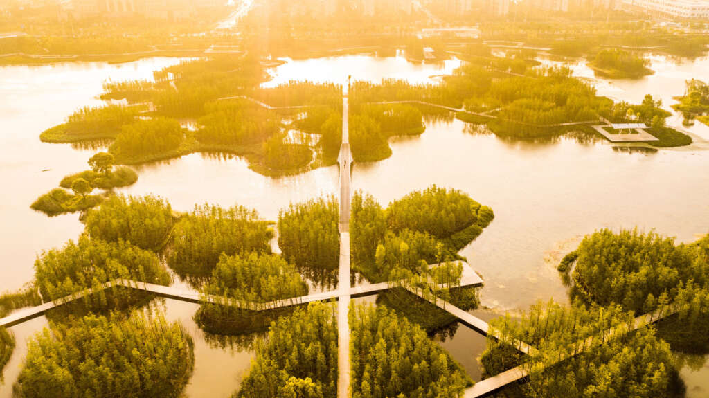 Fish Tail Park Turenscape Kota Nanchang Arsitektur Desain Lansekap Cina