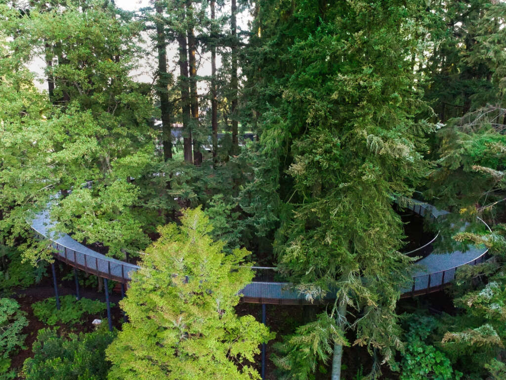 Leach Botanical Garden Morfologi Tanah Olson Kundig Portland Oregon Pavilion