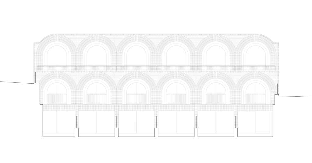 The Arches DHaus London Inggris Brick Apartment Desain Arsitektur Dartmouth Park