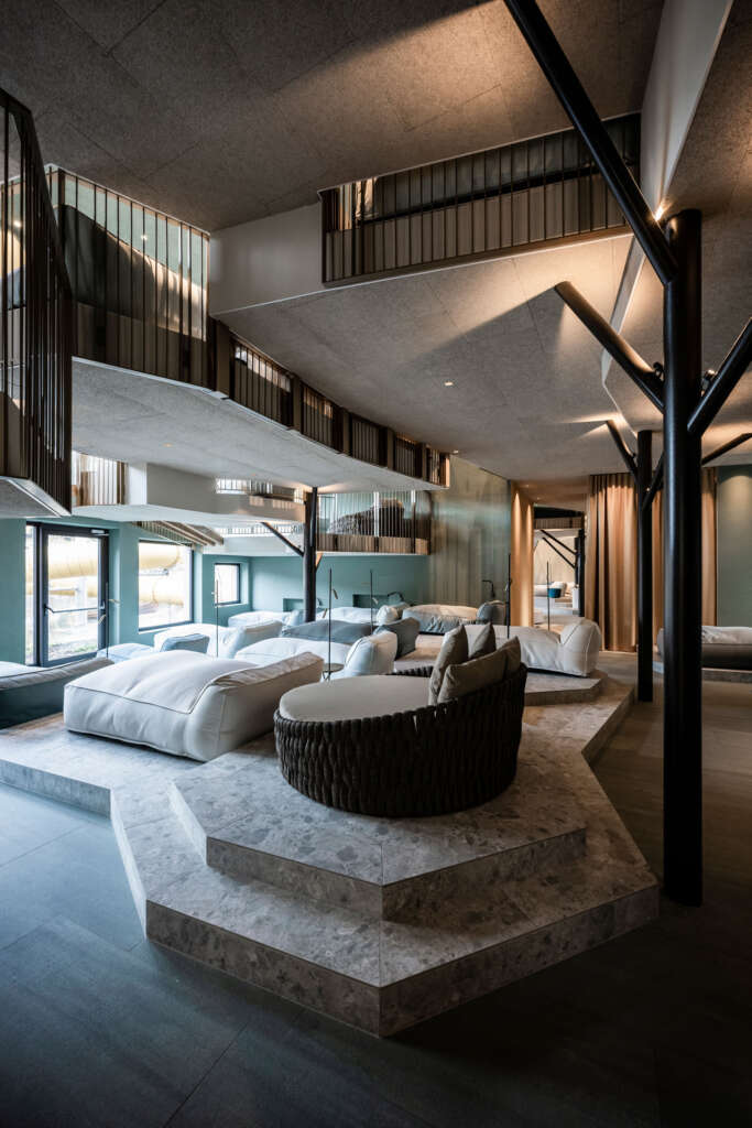 Falkensteiner Family Resort Lido noa* jaringan arsitektur Pustertal Valley South Tyrol Italy Design Bedroom