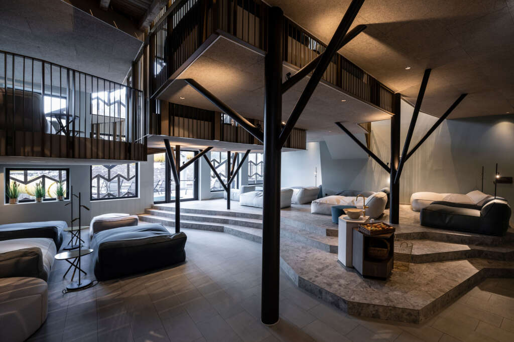 Falkensteiner Family Resort Lido noa* jaringan arsitektur Pustertal Valley South Tyrol Italy Design Bedroom