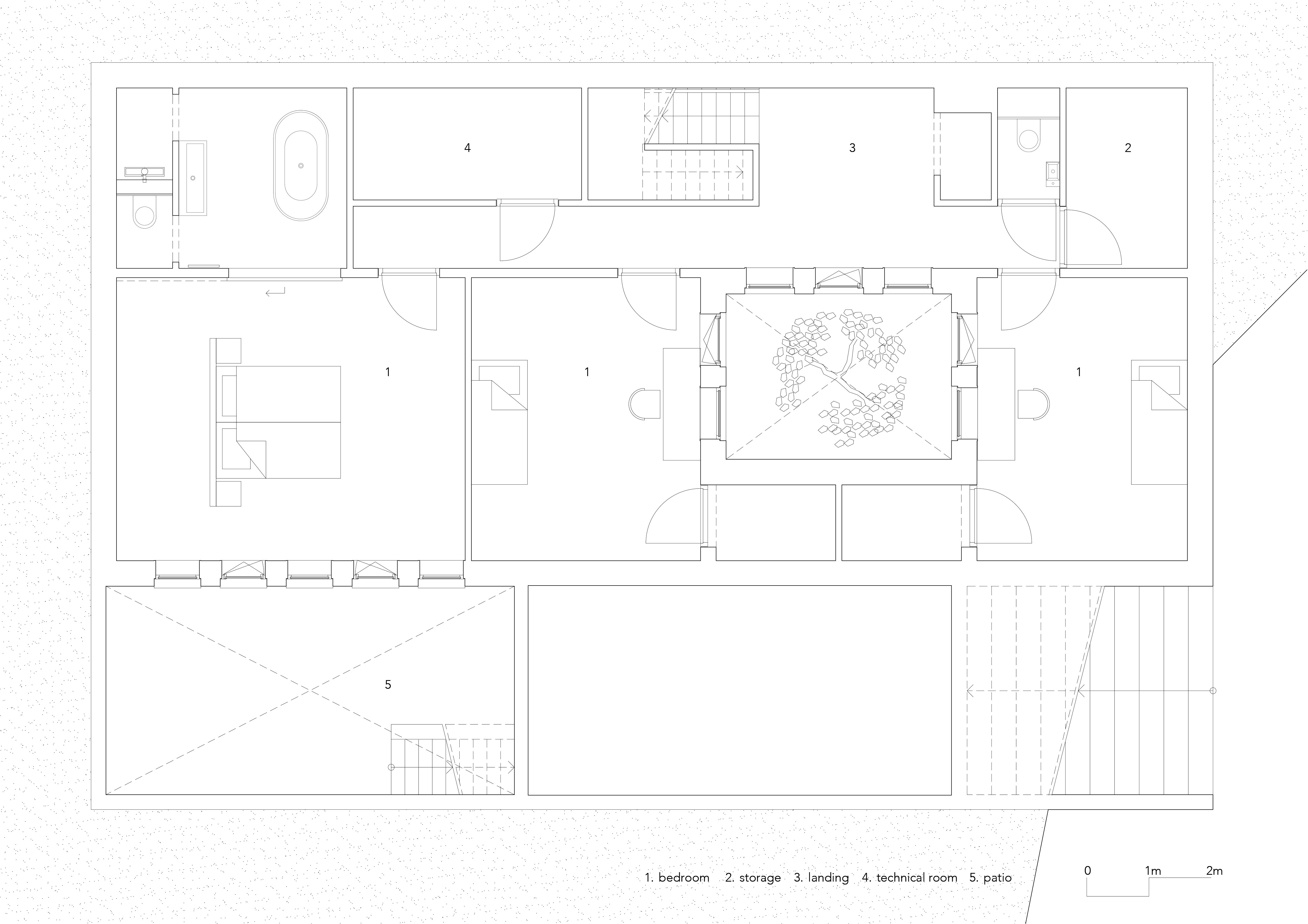 Terphouse Rotterdam studio AAAN House Design Polder Landscape Architecture Basement Plan