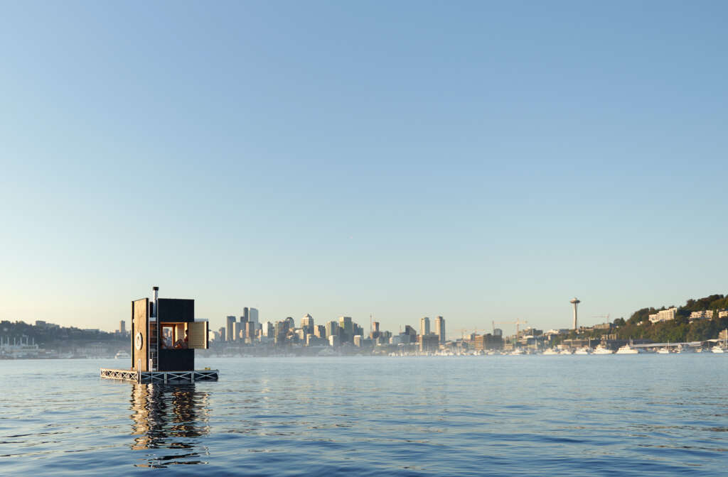 wa_sauna GO'C Seattle Washington Kevin Scott Mengapung Desain Arsitektur