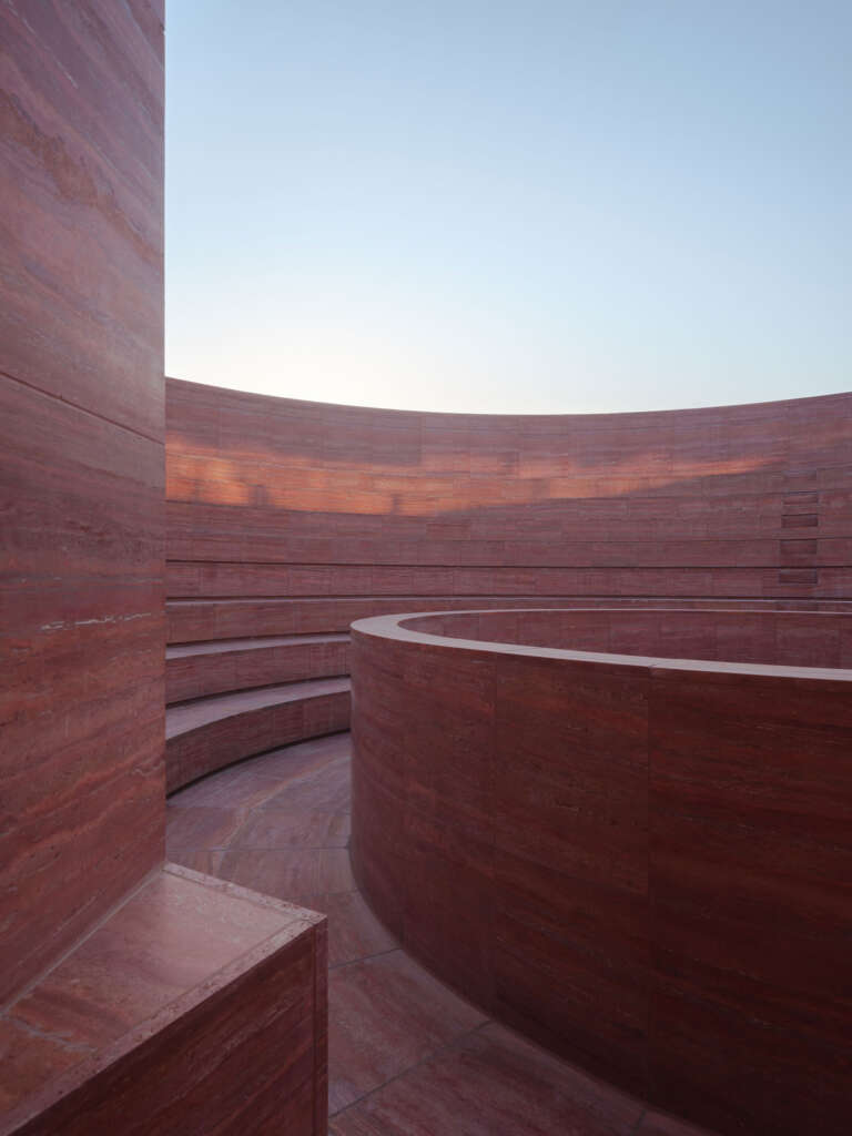 Neri_Hu-Project_Qujiang-Museum-of-Fine-Arts-Extension Xi'an Cina Desain arsitektur Batu Merah