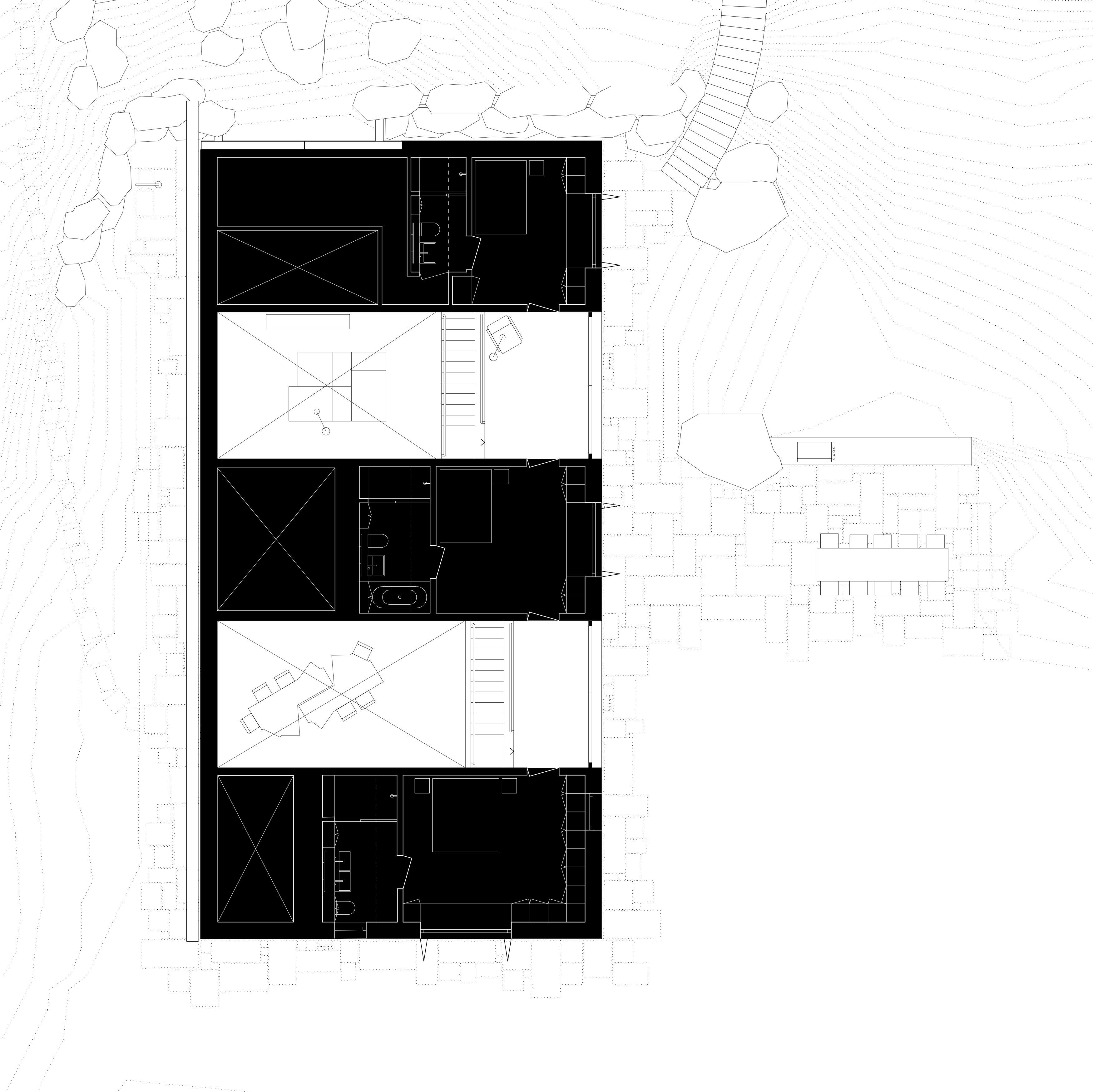Rumah kayu di tepi danau Appels Architekten Design Bavaria Germany Black First Floor