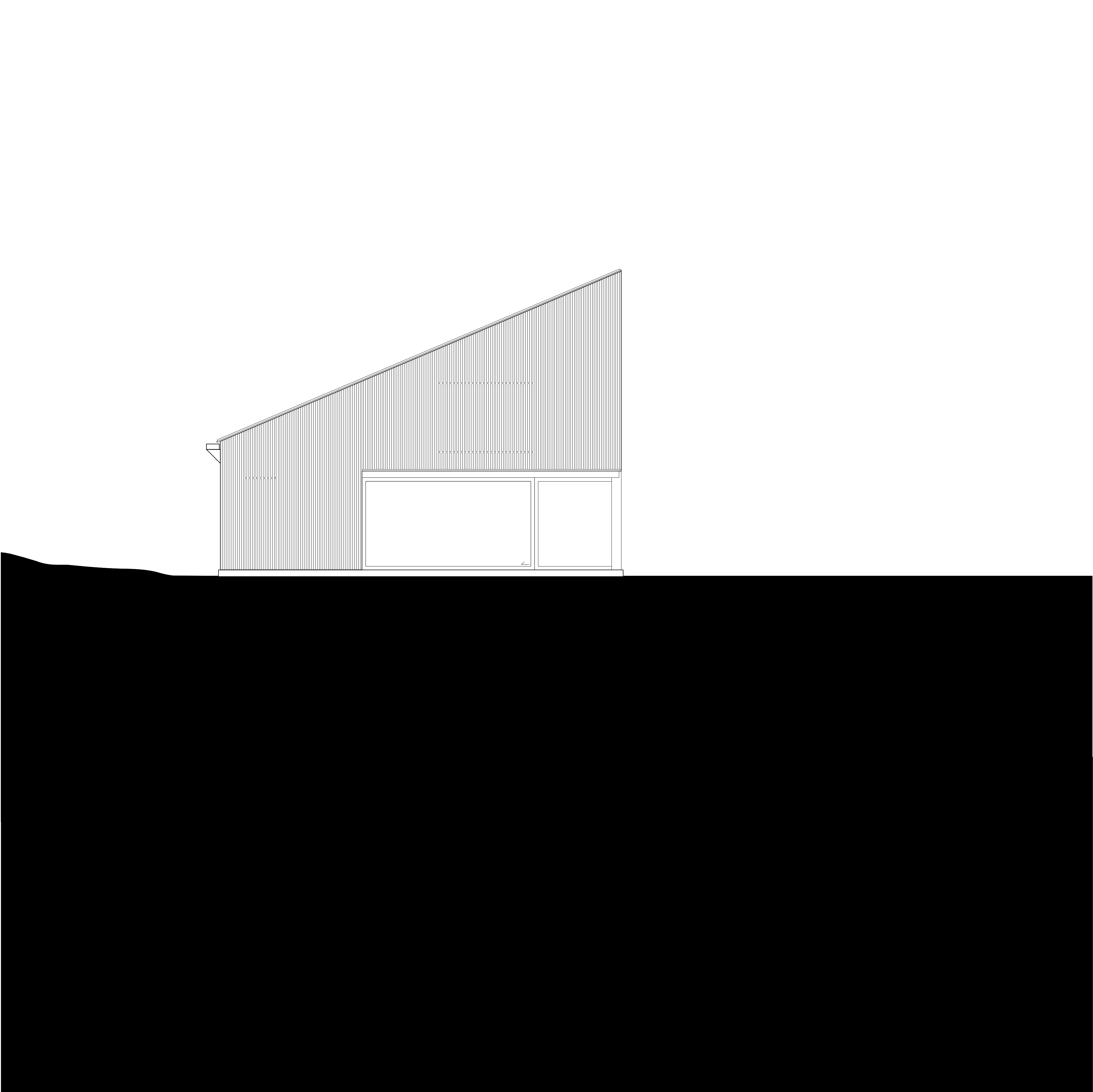 Rumah kayu di tepi danau Appels Architekten Design Bavaria Jerman Black West Elevation