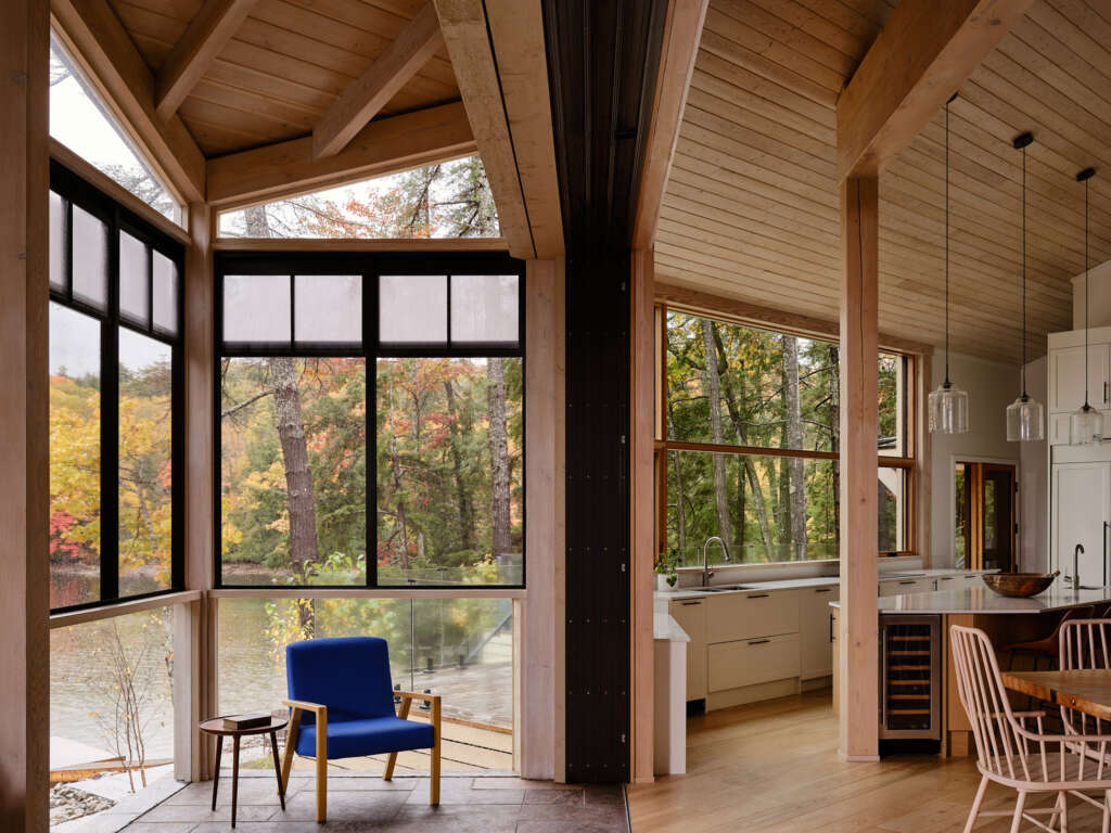 Algonquin Highlands Island Cottage BLDG Lokakarya Desain Arsitektur Ontario Canada