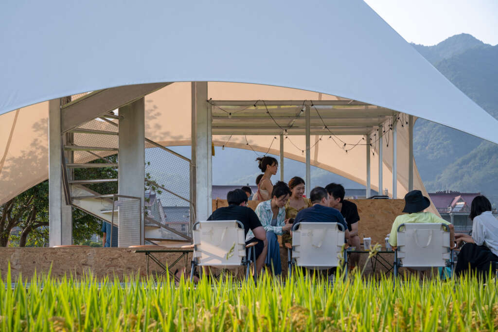 Tower Pavilion In Paddy Fields Jumping House Lab Paviliun Cina Hangzhou