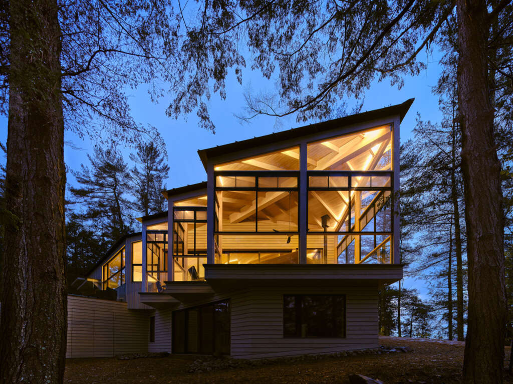 Algonquin Highlands Island Cottage BLDG Lokakarya Desain Arsitektur Ontario Kanada