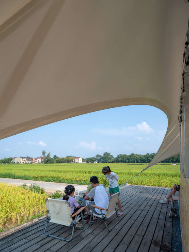 Tower Pavilion In Paddy Fields Jumping House Lab Paviliun Cina Hangzhou