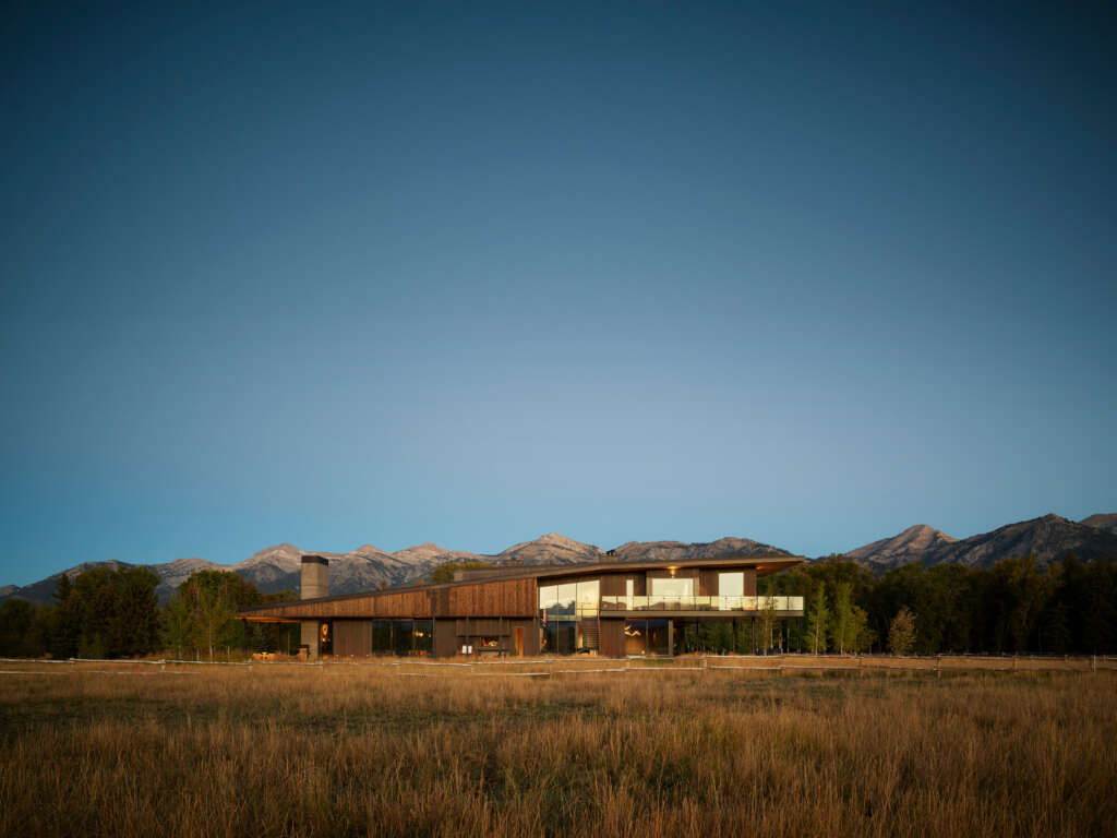 Black Fox Ranch CLB Arsitek Jackson Hole Desain Rumah Wyoming