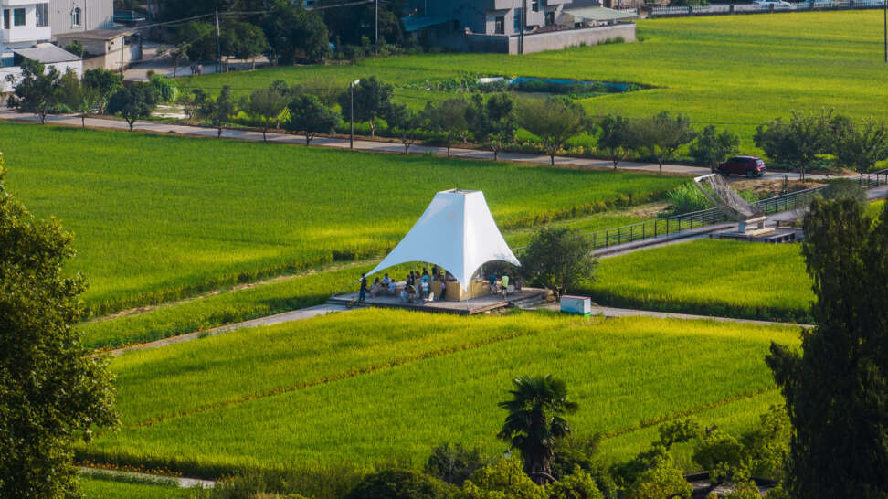Tower Pavilion In Paddy Fields Jumping House Lab Hangzhou China Pavilion