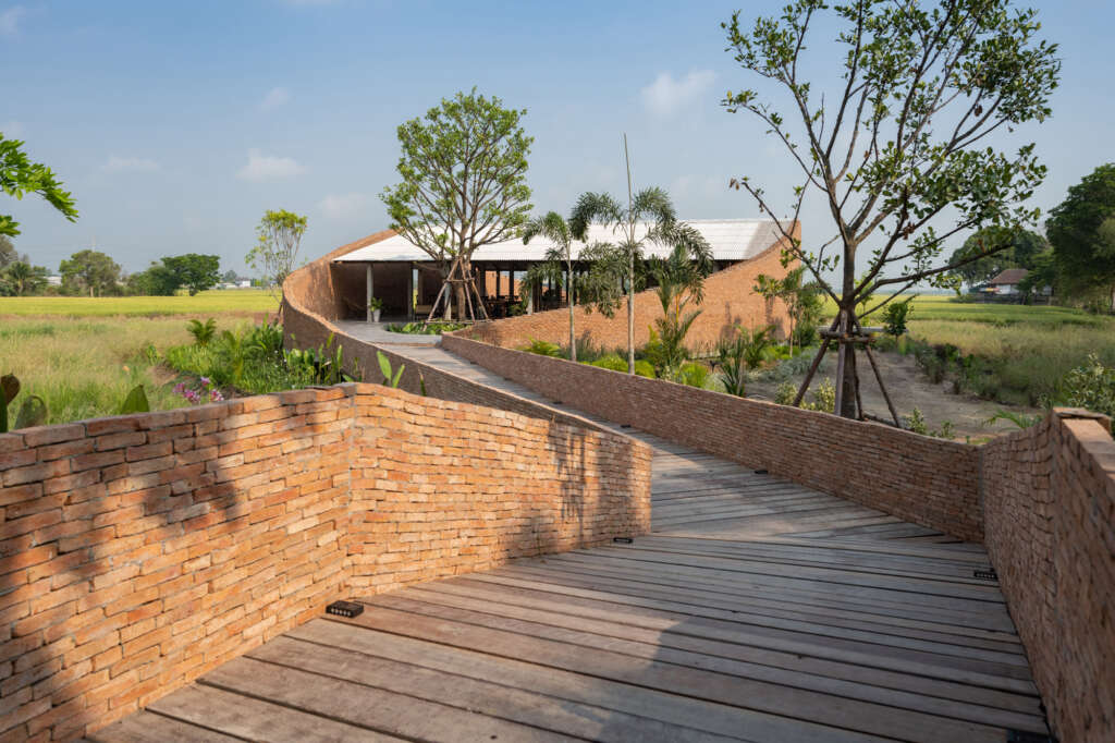 Naya Cafe Ayutthaya BodinChapa Architects Ayutthaya Thailand Brick Design Paddy Field Rice