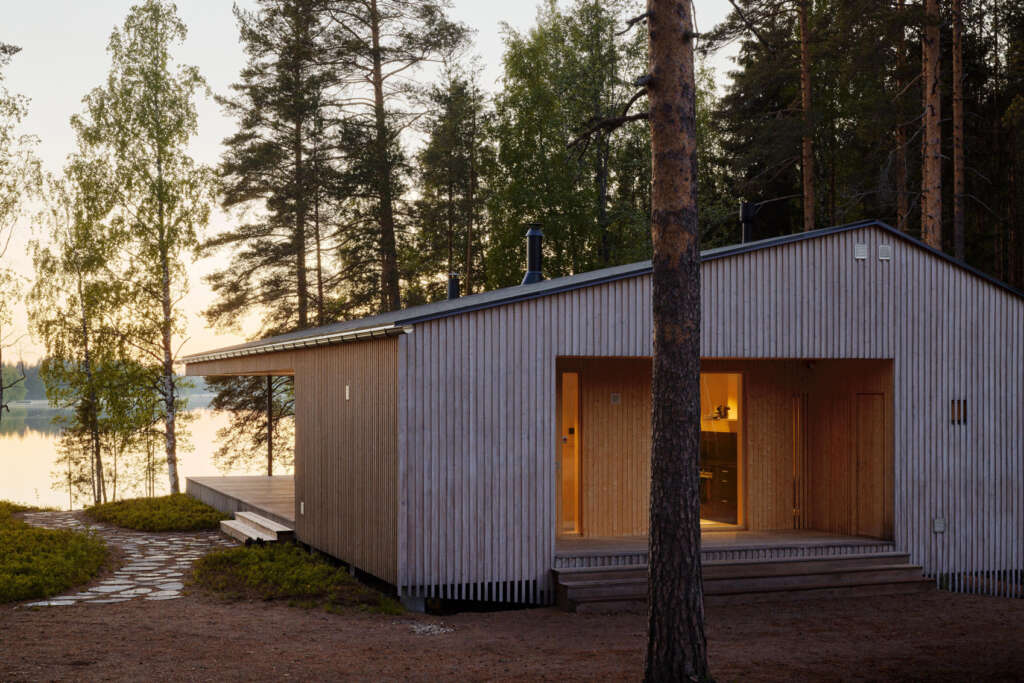 Rumah Liburan H Arsitek Playa Kabin Desain Arsitektur Finlandia Luumäki