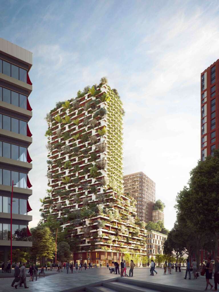 Hutan Vertikal Wonderwoods Stefano Boeri Architetti Utrecht Belanda