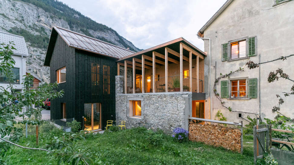 Hof & Hist Modunita architects sa Felsberg Switzerland House Design
