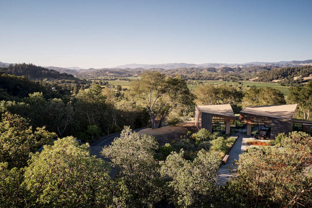 Madrone Ridge Field Architecture Sonoma Valley California Getaway House