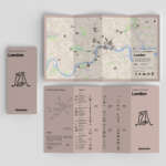 Architecture Guide to London Map Contemporary Modern Historic Buildings Pocket-Size Brochure AVONTUURA