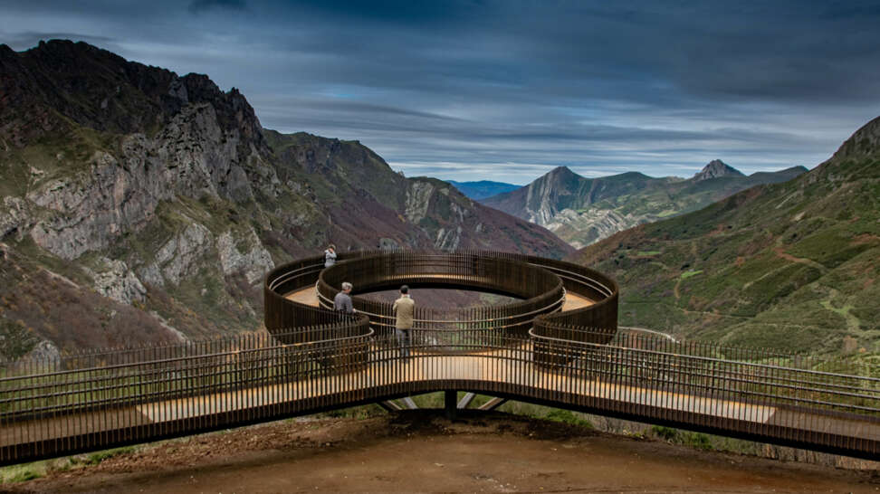 Memory of the Geological Viewpoint of the Saliencia or Farrapona Valley Puerto & Sánchez Arquitectos Somiedo Natural Park Spain Lookout